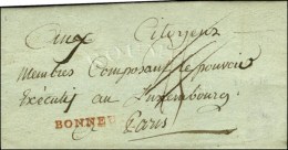 BONNEUIL Rouge Sur Lettre Avec Texte Daté 1796. - TB. - R. - 1701-1800: Vorläufer XVIII