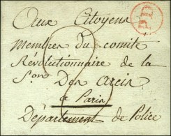 PD Rouge (L. N° 23 A) Sur Lettre Avec Texte Daté 1793. - SUP. - RR. - 1701-1800: Vorläufer XVIII