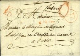 Lettre En Port Du Remise Au Bureau (L. N° 10) Datée De Chambéry Le 12 Février 1781 Pour... - 1701-1800: Vorläufer XVIII