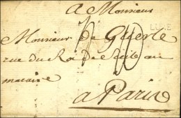 LUXEUIL (à Sec) + LURE (L N° 3) Sur Lettre Avec Texte Daté De Luxeuil Le 22 Octobre 1787. - TB. - 1701-1800: Vorläufer XVIII