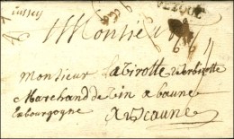 '' Jussey '' (L. N° 7) + VEZOUL Sur Lettre Avec Texte Daté 1749. - TB. - RR. - 1701-1800: Vorläufer XVIII