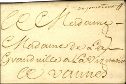 '' De Pontscorff '' (L. N° 1) + HENB (Hennebont) à Sec Sur Lettre Avec Texte Daté 1748. - SUP. -... - 1701-1800: Vorläufer XVIII