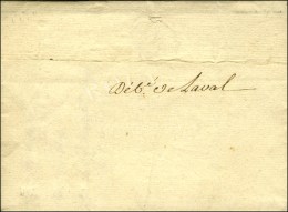 '' Deb De Laval '' Sur Lettre Avec Texte Daté De Limoges 1774. - TB / SUP. - 1701-1800: Vorläufer XVIII