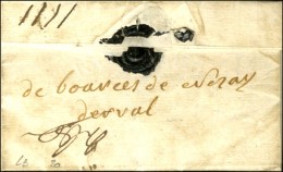 '' De Bources De Nozay Derval ''  Sur Lettre Avec Texte Daté De Rennes 1754. - TB. - 1701-1800: Vorläufer XVIII