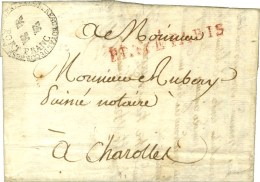 Marque Postale Ornée BUREAU ROYAL DE CORRESPONDANCE GENERALE / PORT FRANC (L. N° 83) Sur Lettre Avec... - 1701-1800: Vorläufer XVIII