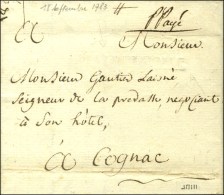 MACHECOUL (à Sec) (L. N° 2a) + '' P. Payé '' (L. N° 4) Sur Lettre Avec Texte Daté... - 1701-1800: Vorläufer XVIII