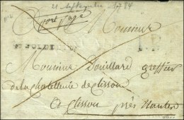 ST POLDELEON, P.P. + Mention Manuscrite '' Port Payé '' Sur Lettre Avec Texte Daté De St Pol De... - 1701-1800: Precursors XVIII