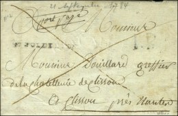 ST POLDELEON, P.P. + Mention Manuscrite '' Port Payé '' Sur Lettre Avec Texte Daté De St Pol De... - 1701-1800: Vorläufer XVIII