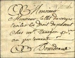 LA SOU / TERAINE (faible) + '' Franche '' (L. N° 1 + 2) Sur Lettre Avec Texte Daté La Souterraine 1773.... - 1701-1800: Precursors XVIII