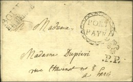 Marque Postale Ornée PORT / PAYEE BOURG / EN BRESSE (L. N° 5) Sur Lettre Avec Texte Daté 1786... - 1701-1800: Precursors XVIII