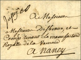 '' Jussey '' (L N° 6) Sur Lettre Avec Texte Daté De Jussey. 1755 (1ère Date). - TB / SUP. - 1701-1800: Vorläufer XVIII