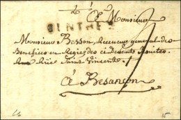 CINTREY (L. N° 1) Sur Lettre Avec Texte Daté à Jonville. 1782. - TB. - 1701-1800: Vorläufer XVIII