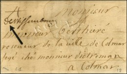 '' Dewissembourg '' (L. N° 1) Sur Lettre Avec Texte Daté à Lauterbourg 1711. - TB. - 1701-1800: Vorläufer XVIII