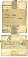 Lot De 2 Périodiques Sous Bande Datés 1782 Et 1813. - TB. - 1701-1800: Vorläufer XVIII