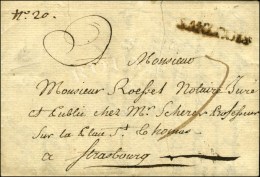 SARLOUIS (L. N°3) Sur Lettre Avec Texte Daté 1775. - TB. - 1701-1800: Vorläufer XVIII