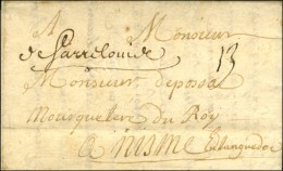 '' De Sarrelouis '' (L. N°1 A) Sur Lettre Avec Texte Daté 1726. - TB / SUP. - 1701-1800: Precursors XVIII