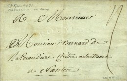 MACHECOUL (à Sec) (L. N° 3) Sur Lettre Avec Texte Daté 1791. - TB. - R. - 1701-1800: Précurseurs XVIII