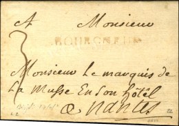 BOURGNEUF (L. N°2) Sur Lettre Avec Texte Daté Au Boisjoly Le 27 Avril. - TB. - R. - 1701-1800: Vorläufer XVIII