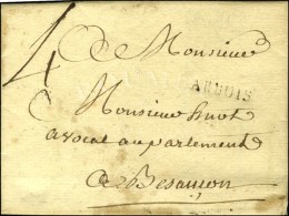 ARBOIS 21 X 4 (L. N° 3) Sur Lettre Avec Texte Daté 1680. - TB / SUP. - R. - 1701-1800: Precursors XVIII