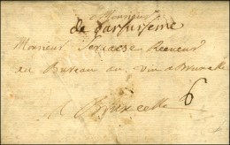 '' De Bar Sur Seine '' (L. N° 3) Sur Lettre Avec Texte Daté Le Ricey. 1744. - TB. - 1701-1800: Precursori XVIII