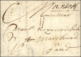 '' De Nantes '' Sur Lettre Pour Gand. 1696. (cote : 450). - TB. - R. - ....-1700: Precursori