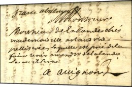 '' Franc à Valence '' Sur Lettre Avec Texte Daté De Grenoble Pour Avignon. 1699. - TB / SUP. - R. - ....-1700: Vorläufer