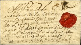Lettre Avec Texte Daté De Paris Adressée Au Concierge Des Prisons De Lyon. 1677. - TB. - R. - ....-1700: Vorläufer
