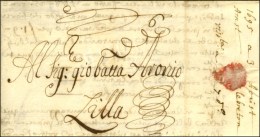 Lettre Avec Texte Daté D'Amsterdam 1695 Pour Lille, Au Recto Mention De Taxe. - TB / SUP. - ....-1700: Precursori