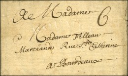 Lettre Avec Texte Daté De Londres Le 27 Octobre 1687 Adressée à Bordeaux, Au Recto Taxe... - ....-1700: Précurseurs