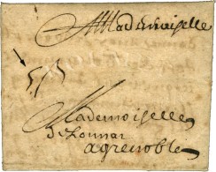 Lettre Avec Texte Daté De Paris. Au Recto Mention De Taxe 5S Et Pliage. 1650. - TB. - ....-1700: Vorläufer