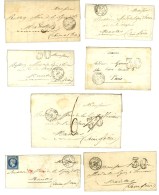 Lot De 6 Lettres Taxées + 1 Affranchie De L'Armée D'Orient (6 Avec Texte Dont Càd Qer Gal, Bau... - Marques D'armée (avant 1900)