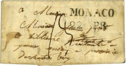 MONACO / APR Sur Lettre Avec Texte Daté De Monaco Le 21 Avril 1840. - TB. - Other & Unclassified