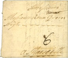 '' Monaco '' Sur Lettre Avec Texte Daté De Port Maurice En Janvier 1778, Acheminée Jusqu'à... - Other & Unclassified