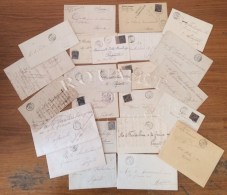 Archive De 24 Lettres (1885-91) Adressées En Franchise Ou Affranchies à Papeete Provenant De Diverses... - Autres & Non Classés