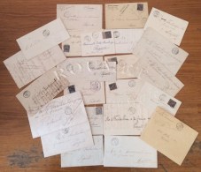 Archive De 24 Lettres (1885-91) Adressées En Franchise Ou Affranchies à Papeete Provenant De Diverses... - Sonstige & Ohne Zuordnung