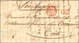 Càd Rouge BUREAU CENTRAL (60) + P.P. Rouge Sur Lettre Pour Tahiti. 1861. - SUP. - R. - Other & Unclassified