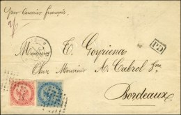 Losange / CG N° 4 + 6 Càd GUYANE / CAYENNE Sur Lettre 2 Ports Pour La France. 1870. - TB / SUP. - R. - Autres & Non Classés
