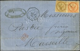 Losange Ancre / CG N° 3 + 5 Càd Octo COL FR / PAQ FR C N° 1 1 AOUT 68 Sur Lettre De Cayenne Pour... - Maritime Post