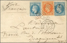 Ancre / N° 29 + 29 Réutilisé + 31 Càd Octo ASPINWALL / PAQ. FR. A N° 1 Sur Lettre Pour... - Schiffspost