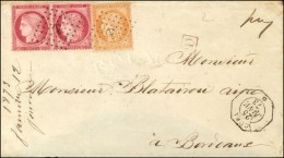 Ancre / N° 38 + 57 (paire) Càd Octo CUBA * Sur Lettre 2 Ports Pour Bordeaux, Au Verso Càd Octo... - Schiffspost