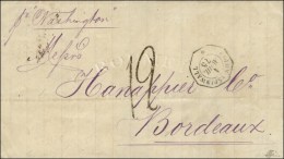 Càd Octo COLON-ASPINWALL * Sur Lettre Pour Bordeaux. Taxe Tampon 12. 1875. - TB / SUP. - R. - Maritime Post