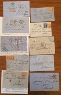 Lot De 10 Lettres (4 Affranchies) Avec Obl Des Paquebots De La Méditerrannée Dont CAIRE *, EUPHRATE *... - Maritieme Post