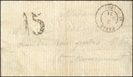 Càd De Rayon PARIS 1E (60) 2 JUIN 71, Taxe Tampon 15 De Fabrication Locale Sur Lettre De La Roquette '' Je... - Krieg 1870