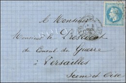 Ancre / N° 29 Càd PARIS / LES BATIGNOLLES 3 JUIN 71 Sur Lettre Pour Versailles. - TB. - R. - Oorlog 1870