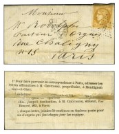 Lettre Non Affranchie Avec Texte Daté De Lille Le 13 Mai 1871 Adressée Sous Double Enveloppe à... - War 1870