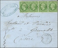 Lettre Avec Texte Daté De Paris Le 18 Avril 1871 Remise Par Passeur Au Bureau De Saint Maur Les... - Krieg 1870