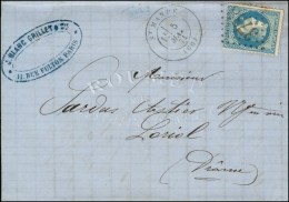 Lettre Avec Texte Daté De Paris Le 3 Mai 1871 Pour Loriol Remise Par Un Passeur Au Bureau De St... - War 1870