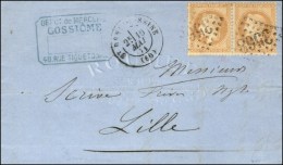 Lettre Avec Texte Daté De Paris Le 16 Mai 1871 Pour Lille Remise Par Un Passeur Au Bureau De St Denis Sur... - Guerre De 1870