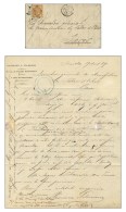 Lettre Avec Texte Daté De Bruxelles Le 19 Août 71 Acheminée Par Passeur Privé Dans... - Krieg 1870