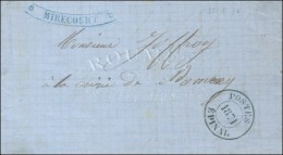 Cachet De Fortune Bleu * MIRECOURT * Sur Lettre Avec Texte Daté Du 27 Octobre 1870 Affranchie En... - Covers & Documents